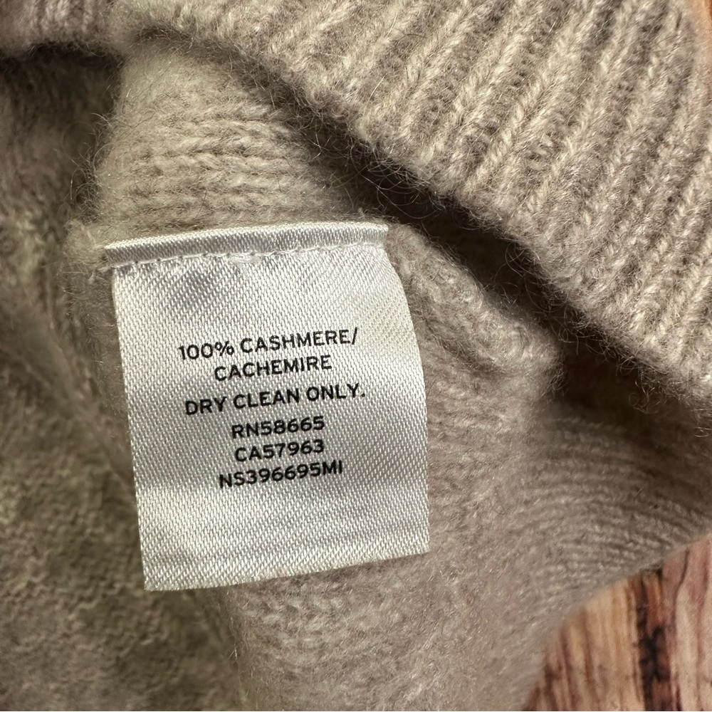 Nordstrom Signature Cashmere Cable Knit Women's Sweater Sz Small 100% Cashmere - Picture 5 of 10